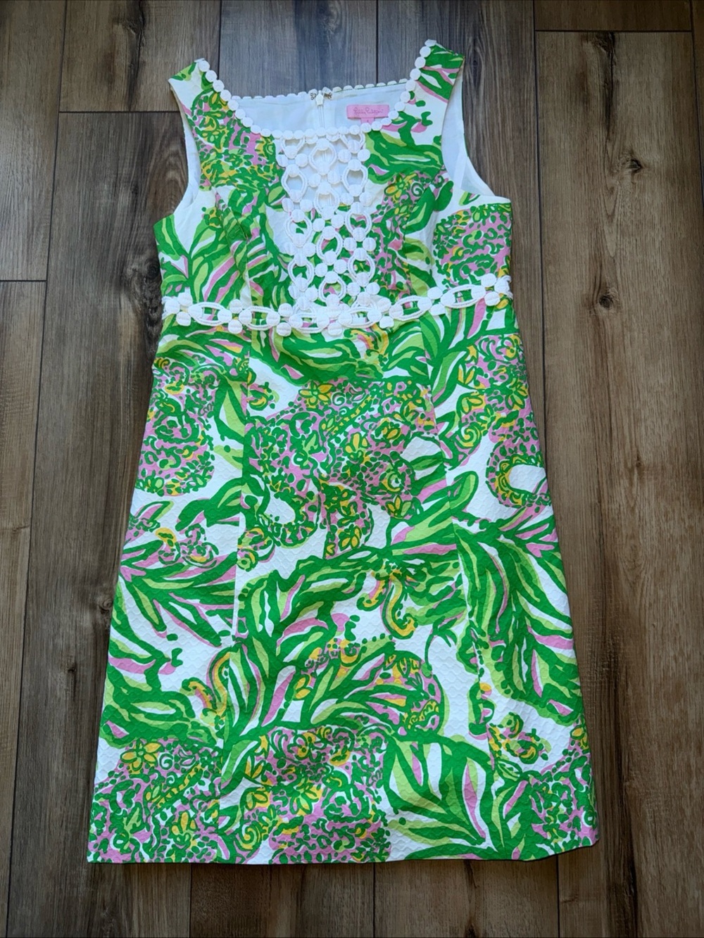 Lilly Pulitzer Rosie Shift Dress - "Seeing Pink Elephants" Print - Size 4